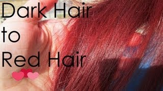 Dark Hair To Red Hair Tutorial