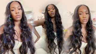 Big Sexy Waves 30" Lace Wig Hair Tutorial Install Ft Asteria Hair