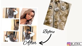 How To: Ash Blonde With Highlights || Making A Wig & Styling.
