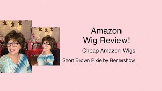 Wig Review: Amazon Short Brown Pixie Wig!!