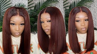 Bomb Reddish Brown Lace Wig | Clean Hairline | Beginner Install Ft. Unice Hair