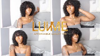 Luvme Hair | Natural Short Curly Fringe Wig | Super Quick "Install"