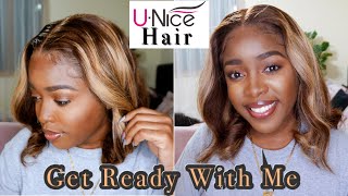 Get Ready With Me Ft. Unice Highlight Ombre Bob Wig