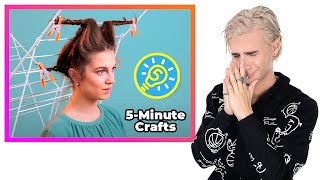 Hairdresser Reacts To Ridiculous 5-Minute Crafts Hair Hacks