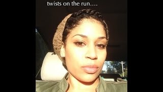 Natural Hair - Quick Tip - How To Style Your Twists While Waiting For Them To Dry!