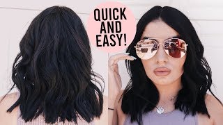 How To Style Short Hair Fast! + Best Black Hair Dye