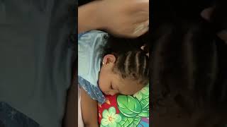 Braiding My Daughter'S Hair While She Is Sleep