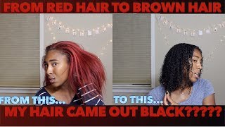 How To Get Rid Of Red Hair | From Red To Brown Hair