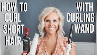 Curling Short Hair With Hot Tools Wand | Very Detailed | This Tidy House