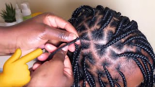 Knotless Box Braid Tutorial For Beginners Grip Different Hair Growth @Janeilhaircollection