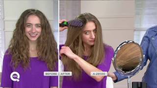 Dafni Ceramic Hair Styling Brush With Stand On Qvc