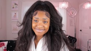 The Most Realistic Look Ever! Thick Kinky Straight Hair!! Rpghair 360 Lace Wig