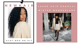 New Hair, Who Dis!? Curly 360 Ywig Lace Wig Routine & Laser Hair Removal Life Change | December 2017