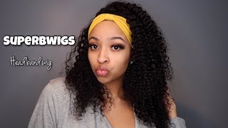 18 Inch Curly Headband Wig Ft. Superbwigs Review! (Beginner Friendly)