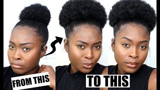 My Method To Getting A Bigger Puff On Short Natural Hair