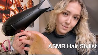 Asmr Hair Salon - Hair Stylist Roleplay (Brushing/Spraying/Blow Drying/Straightening/Updo)
