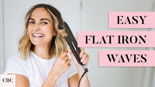 Flat Iron Waves Tutorial | How I Curl My Hair In 15 Minutes