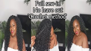 Full Sew In | No Leave Out | Crochet Method | Synthetic Hair