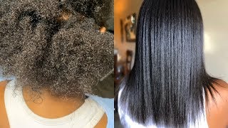 How To Properly Blow Dry 4C Hair Without Causing Damage\Breakage Straight