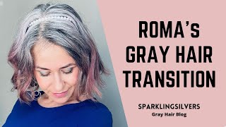 Gray Hair Transition Story | Roma'S Ash Silver Hair