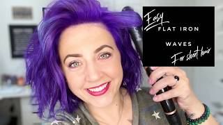 Flat Iron Waves For Short Blunt Hair