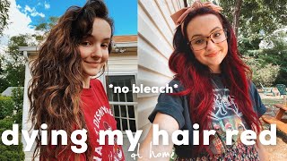 Dying My Brown Hair Red At Home / Overtone Extreme Red On Brown Hair