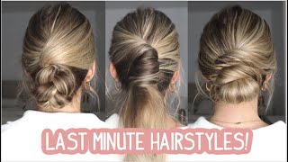 Last Minute Holiday Hairstyles! Updos And French Twist Hairstyle | Medium And Long Hairstyles