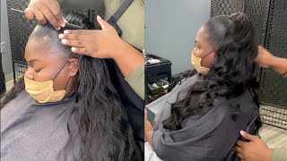 No Leave Out - Sew In Half Up Half Down