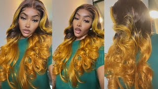 This Is Too Gorgeous! Ombre Bodywave Lace Front Wig Ft. Wiggins Hair | Petite-Sue Divinitii