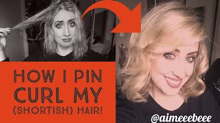 Pin Curl For Short Hair - How I Pin Curl My Hair!