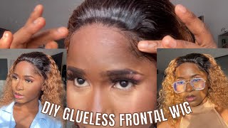 How To: Glueless Frontal Wig Ft Brennas Hair