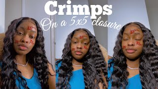 Crimps On A 4X4 Closure Wig | Glueless | Brittneydionne