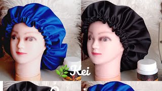 How/ Make A Double Sided Satin Hair Bonnet