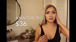 Amazon Wig $36 | Unboxing And Try-On,