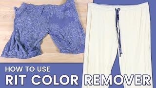 Remove Color Without Bleach | How To Use Rit Color Remover | Dye Fabric White