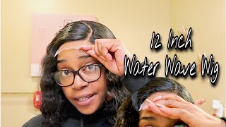 12 Inch Water Wave Wig | 4X4 Closure Wig | Luvme Hair |  Beginner Friendly Wig