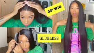 30' Glueless 5X5 Lace Closure Wig| Quick & Simple Install| Ft. Unice Hair