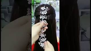 Hairstyle With Hair Tools!Hair Accessories #Short