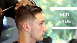 Barber Tutorial Mid Fade Haircut With Textured Top