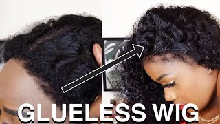 Wow A Kinky Hairline Wig?| Glueless Wig Install Throw &Go Wig | Naturalhairwig | Ft Ilikehairwig.Com