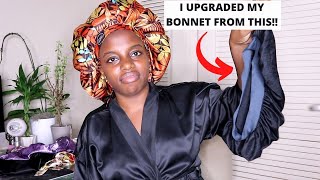 Stays On All Night! The Best Satin Bonnet For Natural Hair | Humble Glow Bonnet Review