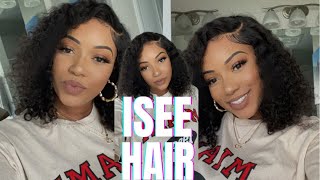 Isee Hair | $118 4X4 Lace Closure Wig Deep Water Wave