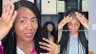 Do You Wear Wigs?? I'M Shook! New Amazon Braid Wig + Amazon Synthetic Lace Front Wig Review