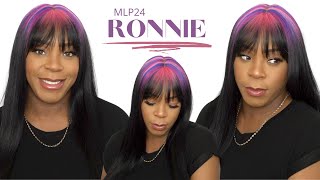Bobbi Boss Premium Synthetic Hair 4 Inch Realistic Lace Part Wig - Mlp24 Ronnie --/Wigtypes.Com