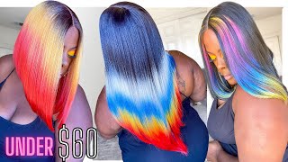 Color Me...Synthetic??!! Poppin Synthetic Wigs Under $60 || Bobbi Boss Color Lookbook