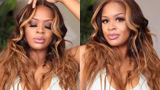 Pre Colored Ombre  Closure Wig Ft. My Shiny Wigs| Honest Review!! | Gluelesswig| Beginner Friendly