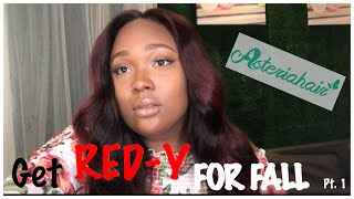 Get Red-Y For Fall!||Diy Hair Color||Ft. Asteriahair|| L'Oreal Hi-Color Deep Auburn Red||Pt. 1