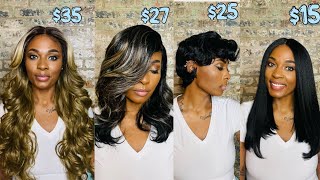 Lets Leave $100 Synthetic Wigs In 2022 | 4 Wigs Under $40 | Bobbi Boss Denise Raela Lucca Zury Chill