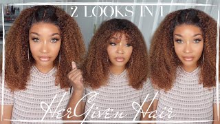 Super Natural Omg! Kinky Curly Pre-Colored Wig| Ft. Hergiven Hair