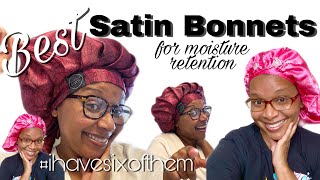 Satin Bonnets For Natural Hair | Which Bonnet Is The Best? I Have 6 Of Them | Retain Moisture